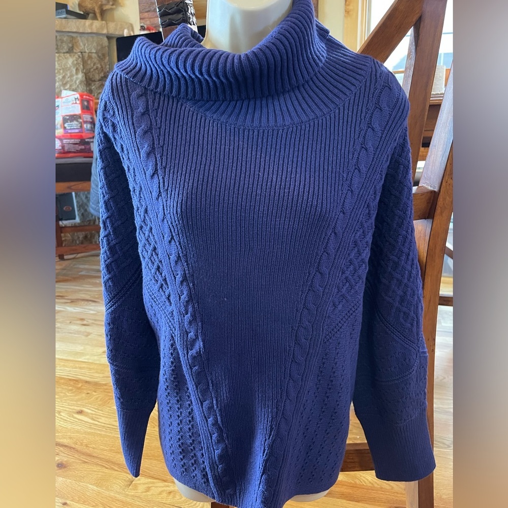 Chico’s sweater XL/3 goes with purple pants both NWT